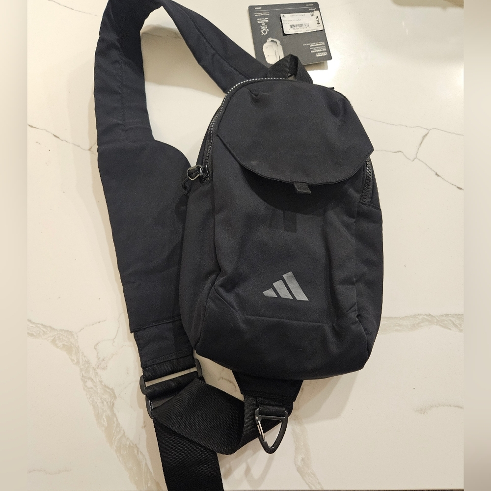 Adidas Black Crossbody Bag W/ Cell Phone Case